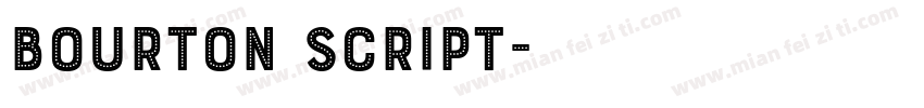Bourton Script字体转换